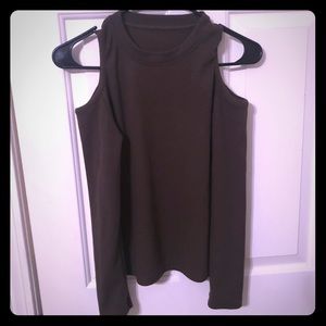 Olive Cold Shoulder Blouse M